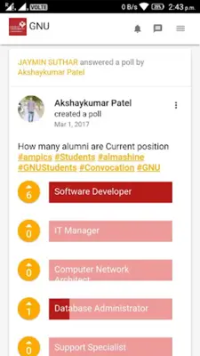 Ganpat University Alumni android App screenshot 0