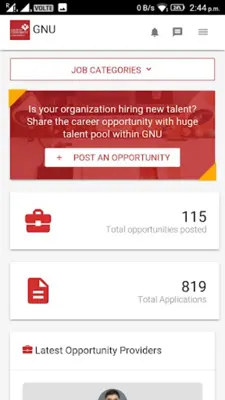 Ganpat University Alumni android App screenshot 3